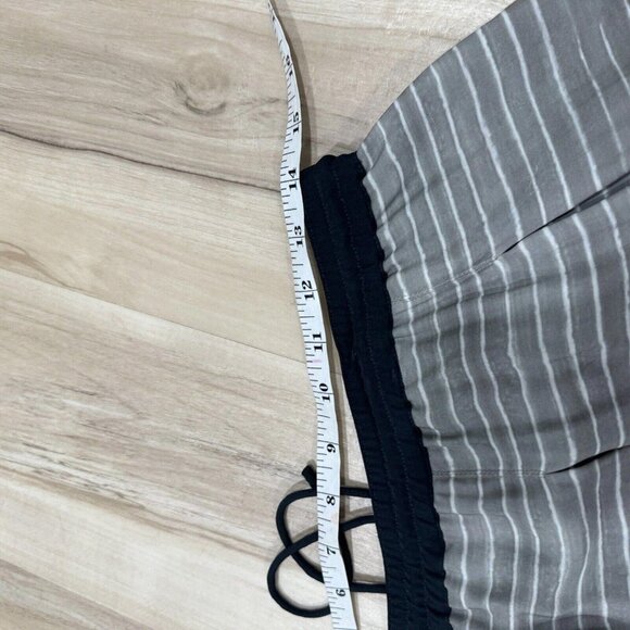 VINCE 100% Silk Pleated Striped Ombre Mini Skirt, Size Small, Multicolor - Picture 5 of 7